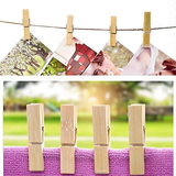 AM6349 Multipurpose Wooden Heavy Clip - 6.1x1.1cm (20 Pc) for Clothespin