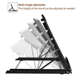 3371 Multifunctional 7 Angle Points Foldable Metal Stand Light Box Pad Stand for DIY 5D Diamond Painting Light Pad and A4 LED Light Pad Board Tablet and Book Reading Rack