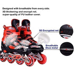 AM0148 Adjustable Inline Roller Skating Shoes with LED Flash Lights