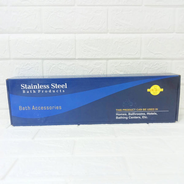AM6060 Stainless Steel Wall Mounted Bathroom Shelf – (18 x 5 Inch)