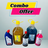 3094 House Cleaning Combo-Hand Wash, Dish Wash, Liquid Detergent, Toilet Cleaner, Floor Cleaner Of 5 PCs