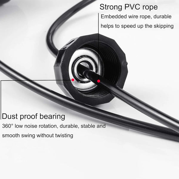 19321 High-Speed Skipping Rope with Foam Padded Handles (1 Pc)