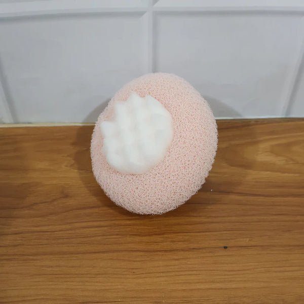 14869 Premium Soft Exfoliating Round Bath Scrubber (1 Pc)