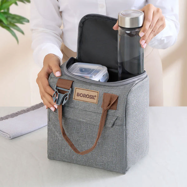 AM6174 Borosil Gourmet Square Glass Lunch Box Set