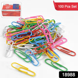 18988 Metal U Shape Paper Pin / Clip 28 mm (100 Pcs Set)