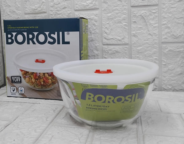 AM3687 Borosil 1.3L Serving & Mixing Bowl with Lid (IH22MB05213)