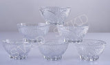 AM3061 Classic Bowl Patti Design Transparent Glass Bowls