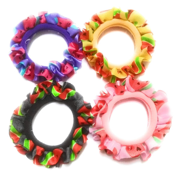 AM1012 Colorful Elastic Hair Rubber for Girls & Women - 1 Pcs