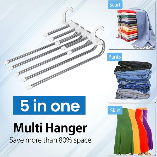 4660 Hanger-5 In 1 Stainless Steel Multifunction