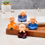 AM6886 Baby Monk Buddha Statue - Pack Of 4pc