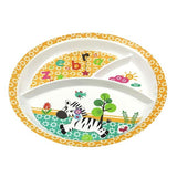 AM3246 Exclusive Melamine 3in1 design Dinner Partition Plate 1 Piece