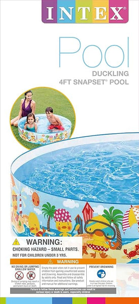 AM3974 Intex Wet Set Collection Snorkel Buddies Snapset Pool, Multi Color (1.22m x 25cm)