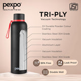 AM3793 Pexpo Bravo Stainless Steel Water Bottle 1000