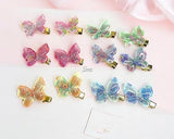 AM1241 Butterfly Hair Clips for Girls, kids Fashion Style Pearl Metal Hair Clips Stylish 3 Piece