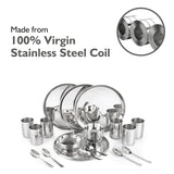 AM3966 Madhuram Exclusive Dinner Set Stainless Steel 42 Pcs Set