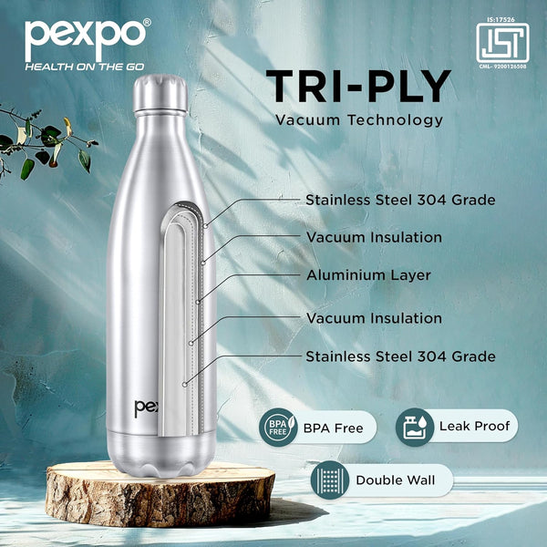 AM3776 Pexpo Electro Stainless Steel Water Bottle - 1000