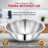 AM3417 Atinito Stainless Steel Triply Tasra without Handle 24Cm