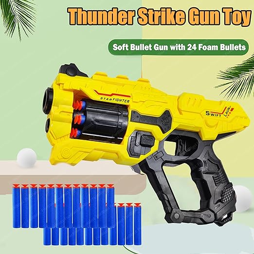 AM0299 Thunder Strike Gun Toy - High Speed  Soft Bullet Gun