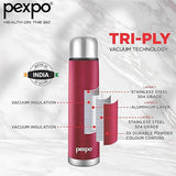 AM2788 Pexpo Flamingo Thermo SS Water Bottle Vaccum Insulated 750ml