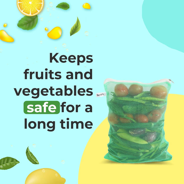 3030 Reusable Fridge Storage Bag For Vegetables And Fruits