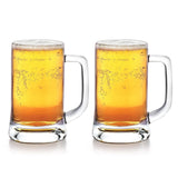 AM2667 CELLO Stern Beer Glass Mug Set of 2, 350 ml | Beer Mugs Straight | Stern Mug Set for Juice, Beer, Beverages