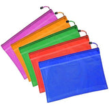 AM2158 A4 Zipper Folder Document Bag, Waterproof Plastic Zip File Folders 14X10