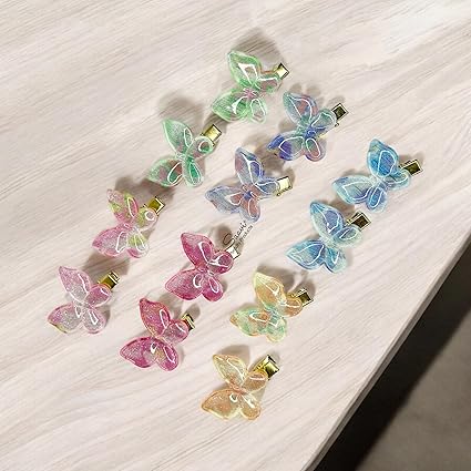 AM1241 Butterfly Hair Clips for Girls