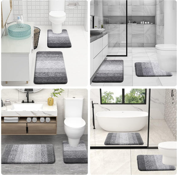 3133 Microfiber Soft Mat Anti Slip, Water Absorbent, Door Mat/Bath Mat  (1Pcs)15.5x23.5cm