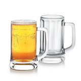 AM2667 CELLO Stern Beer Glass Mug Set of 2, 350 ml | Beer Mugs Straight | Stern Mug Set for Juice, Beer, Beverages