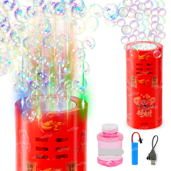 AM3463 Bubble Machine with Light & Music Rechargeable Battery Bubble Toy