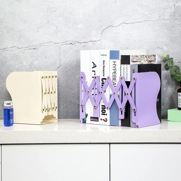 AM0557 Bookends for Shelves, Book Organizer for Desk