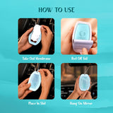 A06766 Oura Hanging Car Air Freshener Gel & Membrane Diffuser