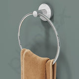 3907 Silver Towel Round Ring Holder