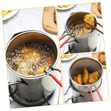 12026 Small Deep Frying Pot With Strainer Basket (2 Pc Set)