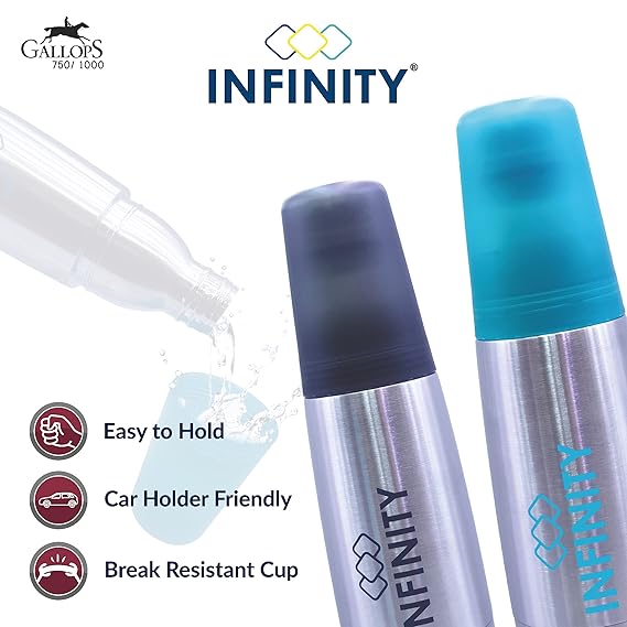 AM2425 Infinity Gallops Vacuum Insulated Stainless Steel Bottle Perfect for 24 hours Hot and Cold  750ml