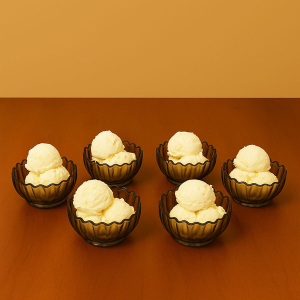 AM5965 Shine Max Ice Cream Glass Bowl - Set OF 6 Pcs