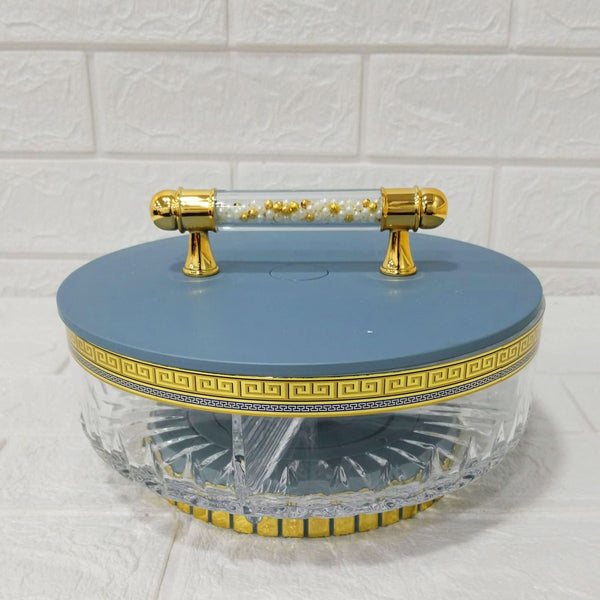 Di0187 Rishabh S Class Revolve Multipurpose Acrylic Candy & Dry Fruit Box