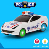 AM6043 360' Rotating Police Dancing Car with 3D Flashing Led Light