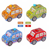 AM5901 S24 Car Shape Money Saving Piggy Bank with Lock and Key for Kids
