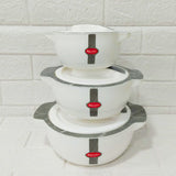 Di0275 Rishabh Sigma Marbella Insulated Casserole Set – 3 Pcs