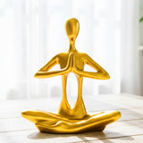 AM6234 Golden Meditation/Yoga Statue (No.2)