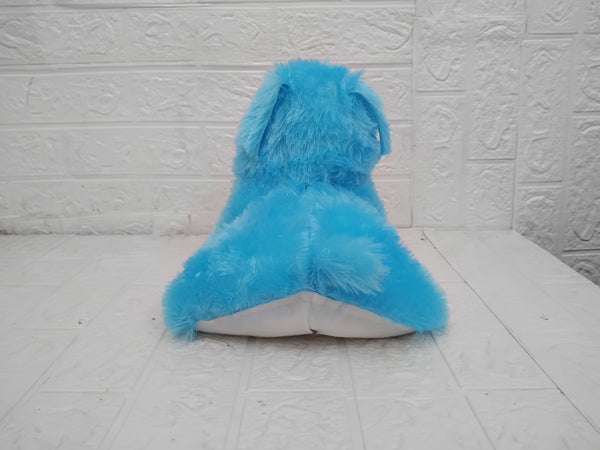 AM3479 Blue Doggy Puppy Soft Fur Stuffed Toy 14inch