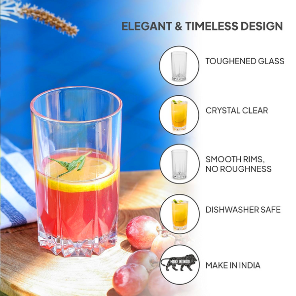 AM5689	Cello Estonia Glass 310ml - 6pcs set