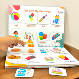 AM5786 Chhote Natkhat All in One Early Learning Velcro Book (12 Category) - For Kids Velcro Book