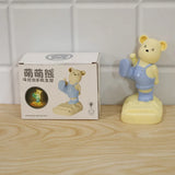 A06901 Magnetic Bear LED Light Phone Stand Night Lamp for Desk and Kids Room (1 Pc)