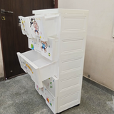 18954 Kid's Plastic Chest of 6 Drawers, Multi-Purpose Storage Organizer/Wardrobe for Kids