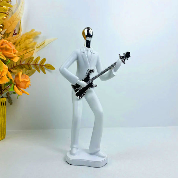 AM6132 Modern Guitarist Sculpture – Stylish Musician Figurine for Home & Office Decor