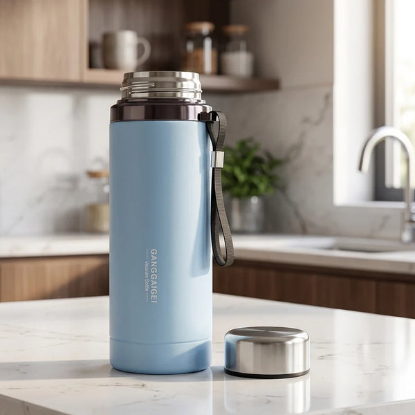 A06900 Vacuum Insulated Water Bottle 800 ML Stainless Steel Hot Cold Flask (1 Pc)