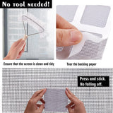18237 Window Screen Mesh Hole Repair Patch (10×10 CM / 10 Pcs Set)