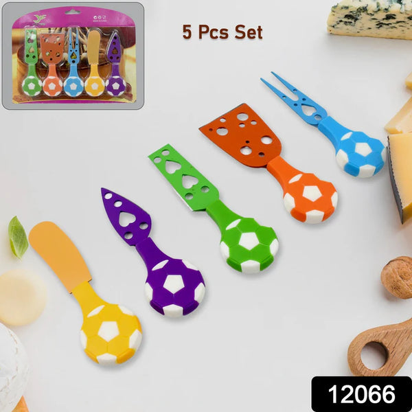 12066 Football Soccer Cheese Knife Set (5 Pcs Set)